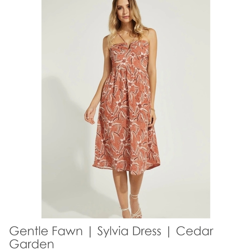 Gentle Fawn Sylvia Dress in Cedar Garden, Size M